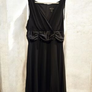 Connected Woman Formal Sophisticated Black Dress 22W 100% Polyster Made In Phil.